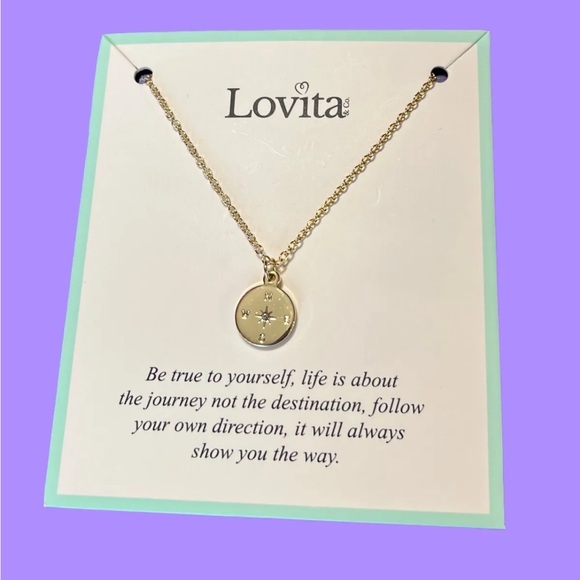 LOVITA Never Lost Necklace in Gold NWT - Picture 6 of 16